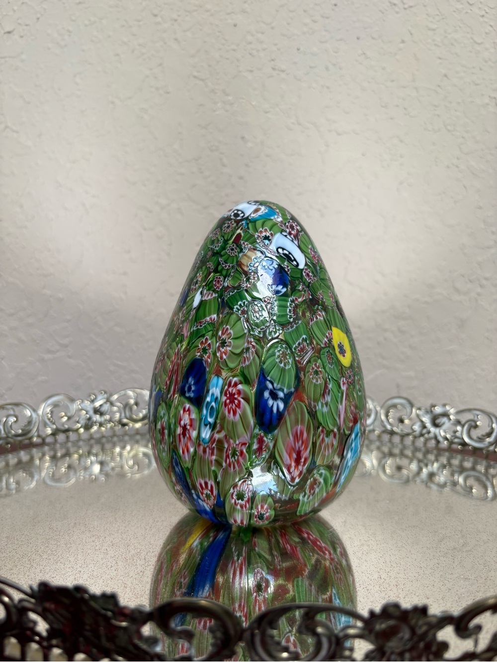 Vintage Murano Millefiori Egg - Picture 2 of 4